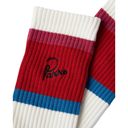 Parra Signature Striped Crew Socks Red