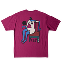 Parra Chair Baller Tee Dark Magenta