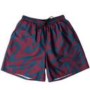 Parra Splashed Swim Shorts Burgundy