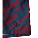 Parra Splashed Swim Shorts Burgundy