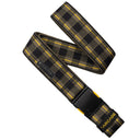 Arcade Plaid Belt - Crocodile Mustard