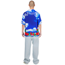 Pleasures S/S White Horse Camp Shirt Blue