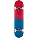Rocket Double Dipped Complete Skateboard Red Blue 7.5"
