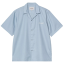 Carhartt WIP S/S Delray Shirt Frosted Blue White