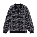 Santa Cruz Donnie Knit Polo Sweater - Black Web