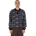 Santa Cruz Donnie Knit Polo Sweater - Black Web