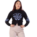 Santa Cruz Women's Flower Knit Track Top - Black/Washed