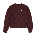 Santa Cruz Women's Check 2-in-1 Knit Crew - Cocoa Powder