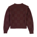 Santa Cruz Women's Check 2-in-1 Knit Crew - Cocoa Powder