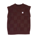 Santa Cruz Women's Check 2-in-1 Knit Crew - Cocoa Powder
