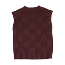 Santa Cruz Women's Check 2-in-1 Knit Crew - Cocoa Powder