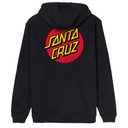 Santa Cruz Classic Dot Chest Hoodie Black