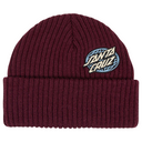 Santa Cruz Global Oval Dot Beanie Dark Cherry