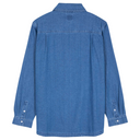 Santa Cruz Global Oval Dot Denim L/S Shirt Classic Blue