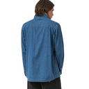Santa Cruz Global Oval Dot Denim L/S Shirt Classic Blue