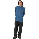 Santa Cruz Global Oval Dot Denim L/S Shirt Classic Blue