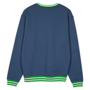 Santa Cruz Global Oval Dot Front Crew Heritage Blue