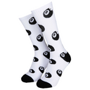 Santa Cruz Winkowski Eight Ballr Socks (2 Pack) White & Black