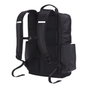 Black backpack on a white background