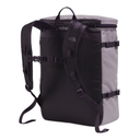Backpack with black and gray design on a white background