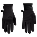 Black gloves with The North Face logo on a white background