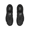A pair of black The North Face Flight Fierce sneakers shown from a top-down view on a solid white background.