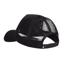 Black mesh cap on a white background