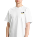 White t-shirt with The North Face logo on a white background