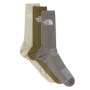 The North Face Multi Sport Cush Crew Socks (3 Pack) - TNF Beige/Stone Slab/Desert Stone