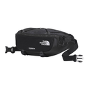 Black waist bag with 'The North Face' logo on a white background