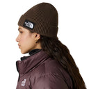 The North Face TNF Logo Box Cuffed Beanie Smokey Brown - Ministry Of Concrete