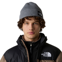 The North Face TNF Logo Box Cuffed Beanie TNF Medium Grey Heather