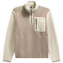 The North Face Men's Yumiori 1/4 Zip Mushroom Grey Gravel Mocha Brown