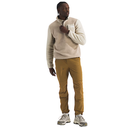 The North Face Men's Yumiori 1/4 Zip Mushroom Grey Gravel Mocha Brown