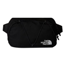 Black waist bag with The North Face logo on a white background