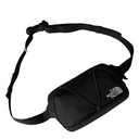 Black waist bag with 'The North Face' logo on a white background