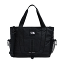 Black bag with The North Face logo on a white background