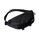 Black waist bag with The North Face logo on a white background