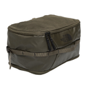 Green travel pack with The North Face logo on a white background