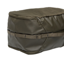 Green rectangular bag with a mesh top on a white background