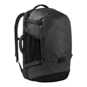Black backpack with The North Face logo on a white background