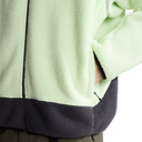 The North Face Unisex NSE Full Zip Mask Fleece Jacket - Calcified Lime/Anthracite Grey