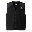 Black vest with The North Face logo on a white background