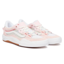 Pink and white sneakers on a white background