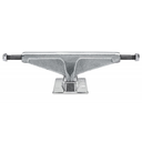 Skateboard truck with metal finish on a white background