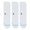 Stance Icon Crew Socks 3 Pack White