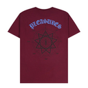 Pleasures x Slipknot Compass Tee Burgundy