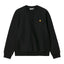 Carhartt WIP American Script Sweatshirt Schwarz