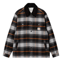 Carhartt WIP Baris Shirt Jacket Check Grey Heather Black