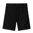 Carhartt WIP Double Knee Short Black Rinsed